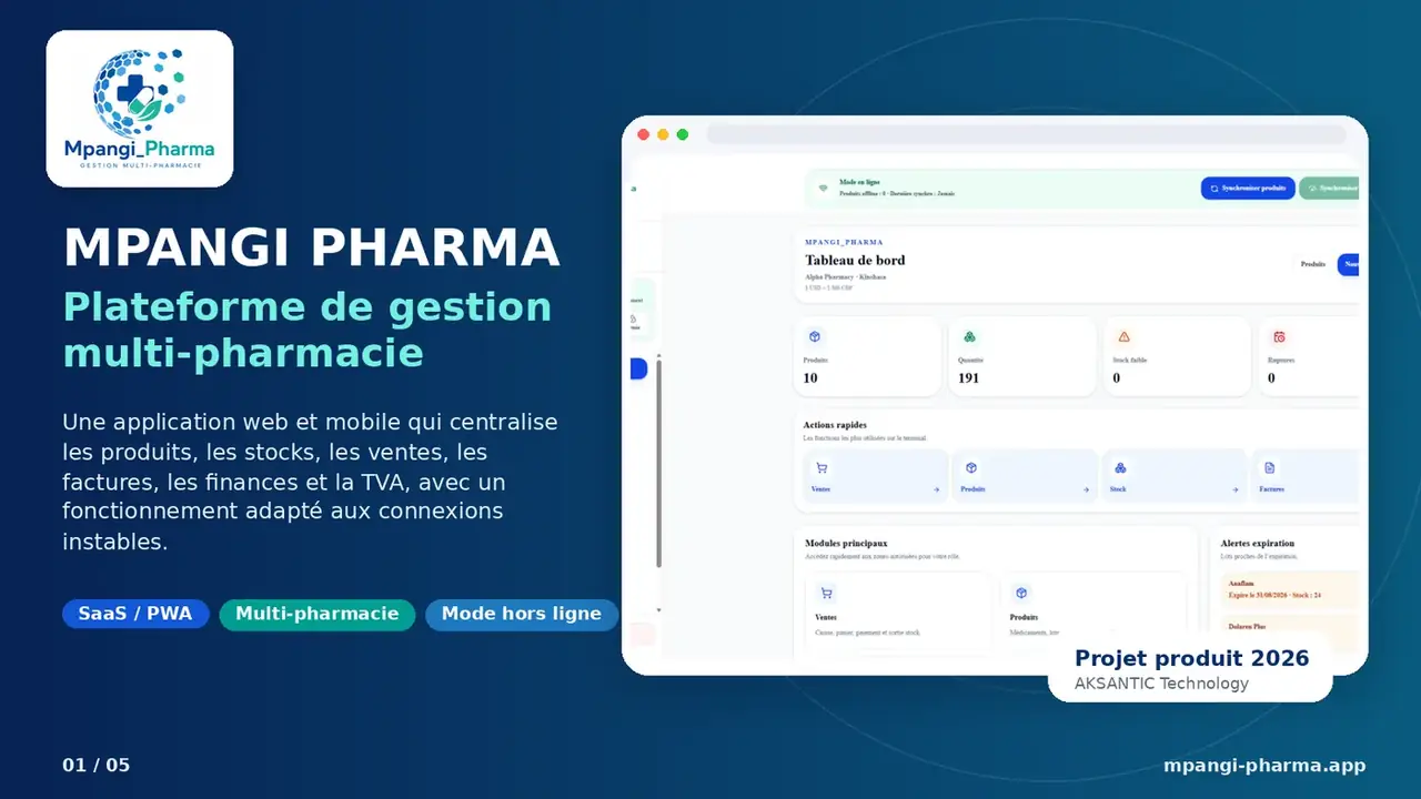Mpangi_Pharma plateforme de gestion multi-pharmacie
